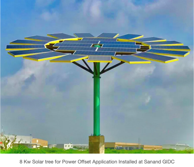 Solar Tree for Street Light Power Offset